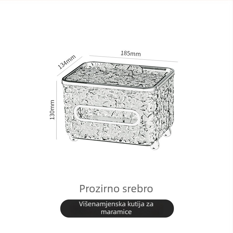Plastična kutija za maramice, višefunkcijski model, ugradnja na površinu stola, pogodna za dnevni boravak i kupaonicu, podrijetlo Ningbo