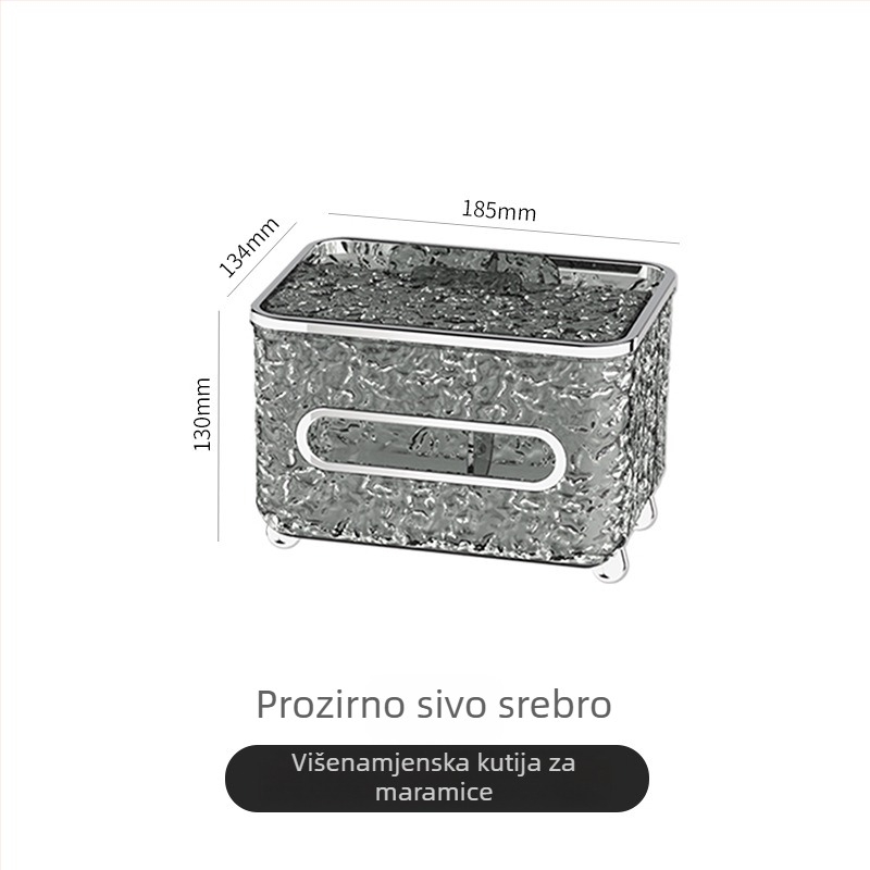 Plastična kutija za maramice, višefunkcijski model, ugradnja na površinu stola, pogodna za dnevni boravak i kupaonicu, podrijetlo Ningbo