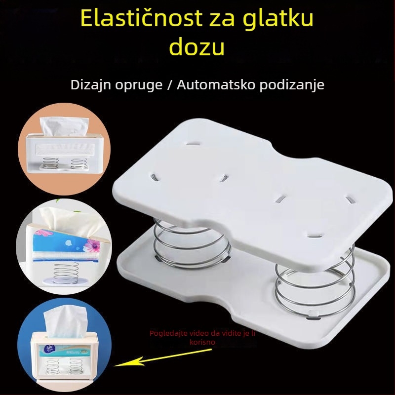 Držač papirnih ubrusa, moderan minimalistički stil, PP materijal, model 69965, višefunkcionalan