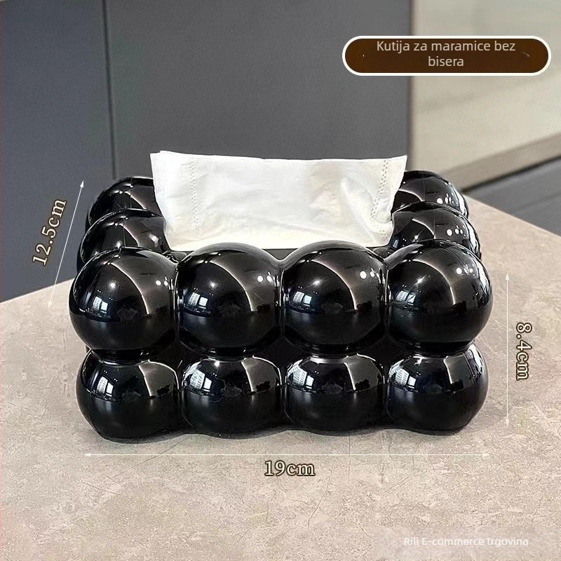Kutija za maramice od plastike, europskog stila, moderni i minimalistični, višestruka upotreba, pogodna za dnevni boravak, auto i kupaonu