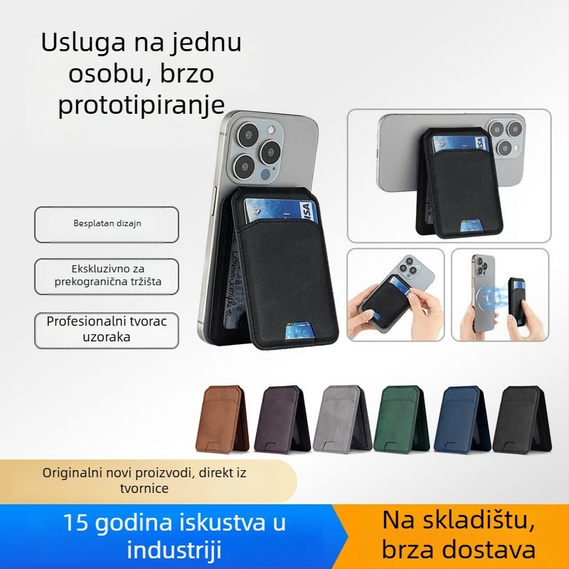 Magnetski držač kartica za iPhone 16 – dvodijelni dizajn, model Magnetic Suction Card Holder-20