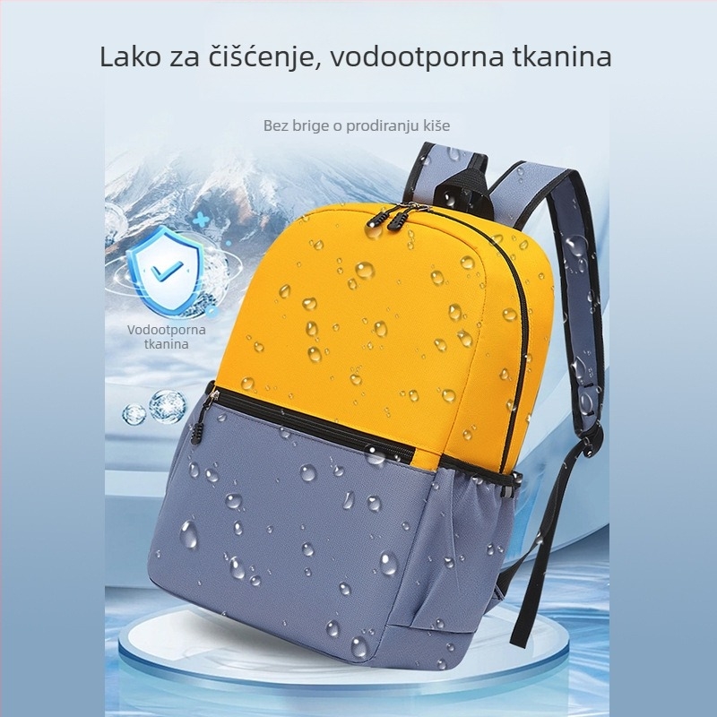 Dječji školski ruksak s logom – Oxford platno, prozračan, vodootporan, ultralagano, zakrivljeni naramenice; pogodan od vrtića do 1.-2. razreda