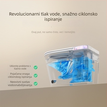 Pametna daska za WC s trenutačnim grijanjem vode, podesivom temperaturom vode, grijanim sjedalom, automatskim čišćenjem mlaznice, daljinskim upravljanjem