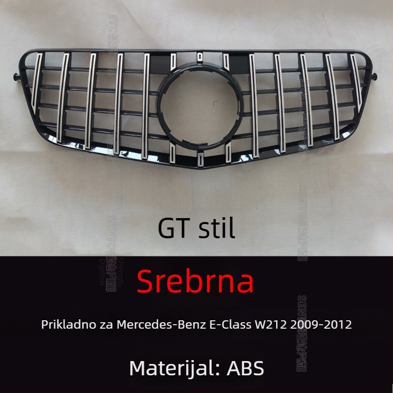Mercedes W212 E-Class Starry Sky GT grill, ABS plastika, ugradnja na branik, 2009–2015
