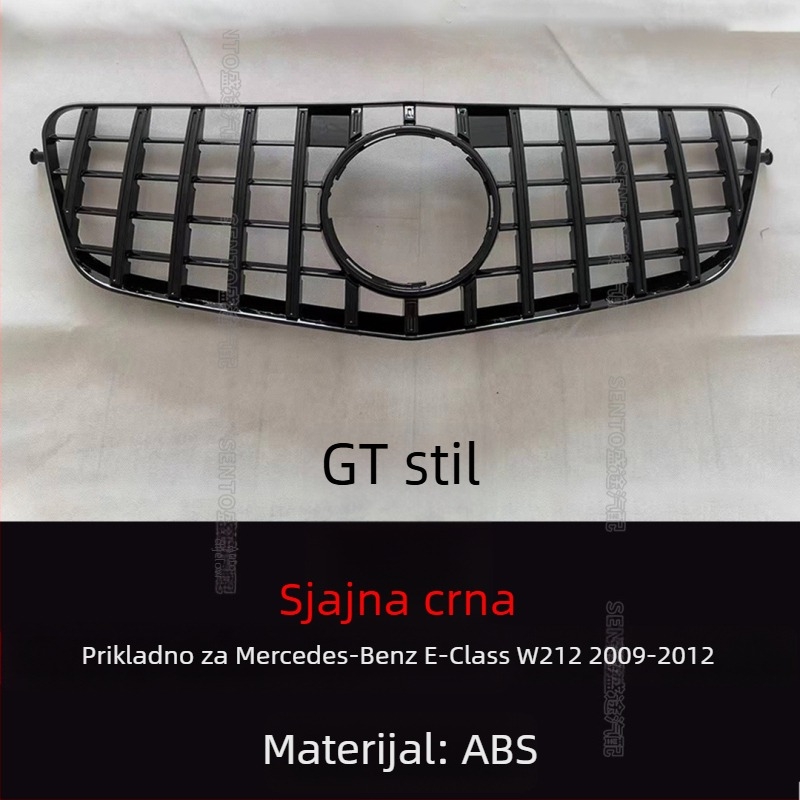 Mercedes W212 E-Class Starry Sky GT grill, ABS plastika, ugradnja na branik, 2009–2015
