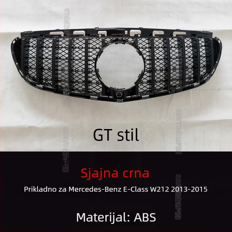 Mercedes W212 E-Class Starry Sky GT grill, ABS plastika, ugradnja na branik, 2009–2015