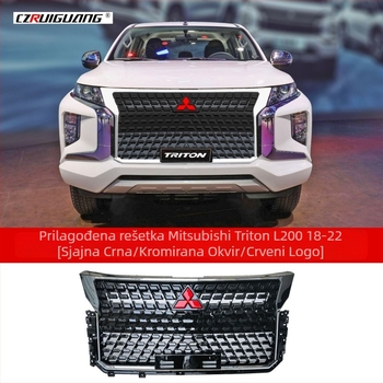 ABS plastični okvir mreže ulaza zraka za prednji branik Mitsubishi Triton L200 2018-2022