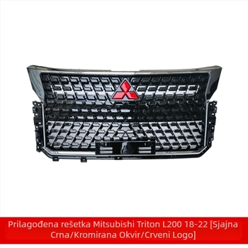 ABS plastični okvir mreže ulaza zraka za prednji branik Mitsubishi Triton L200 2018-2022