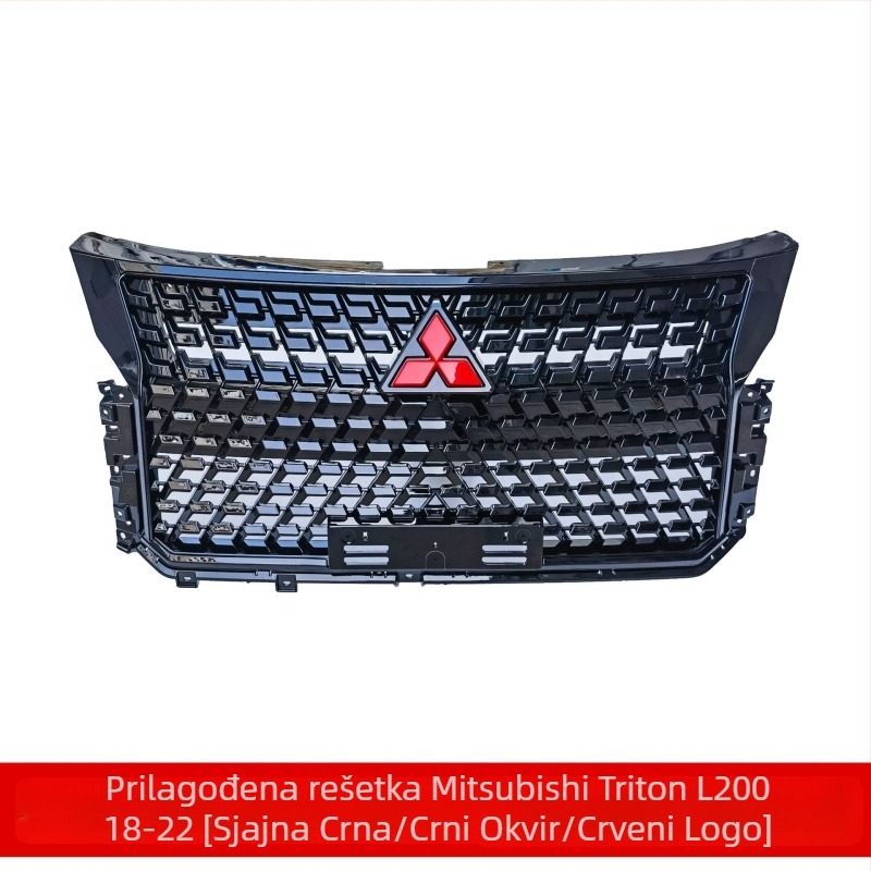 ABS plastični okvir mreže ulaza zraka za prednji branik Mitsubishi Triton L200 2018-2022