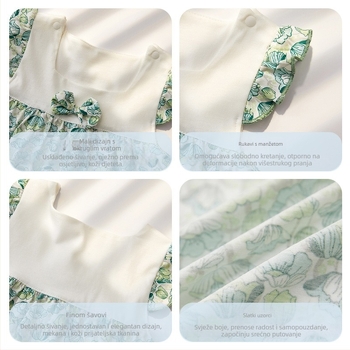 Dječja pamučna A-linijska tutu suknja s podstavom, 100% pamuk, za uzrast 1–3 godine, uzorci: pruge, karo, jednobojna, crtani likovi, avatar, točkice