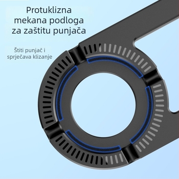 Cahezo držač za punjenje Apple Watch, zidni držač, bez bušenja, samoljepljiva baza za punjenje s podesivim držačem