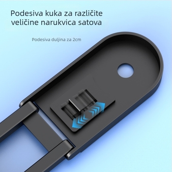 Cahezo držač za punjenje Apple Watch, zidni držač, bez bušenja, samoljepljiva baza za punjenje s podesivim držačem