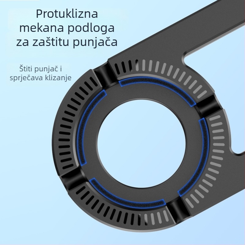 Cahezo držač za punjenje Apple Watch, zidni držač, bez bušenja, samoljepljiva baza za punjenje s podesivim držačem