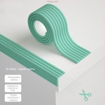 Zaštita kuta stola za djecu — bez ljepila, sigurna za bebe, mekani rub stola i zidova