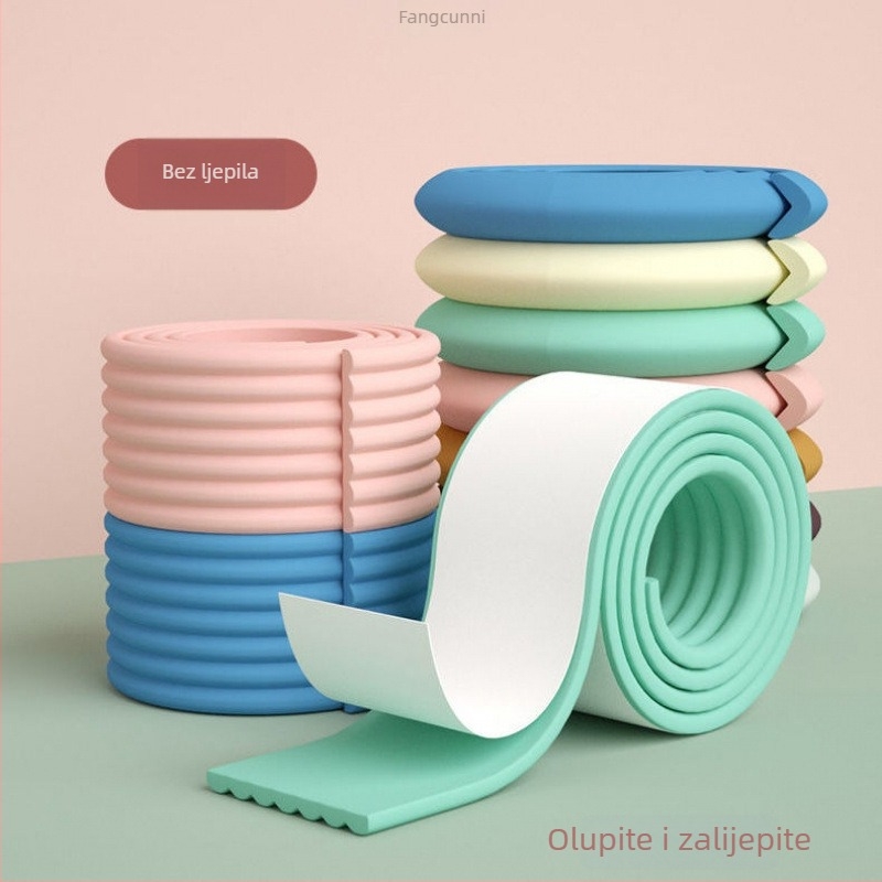 Zaštita kuta stola za djecu — bez ljepila, sigurna za bebe, mekani rub stola i zidova