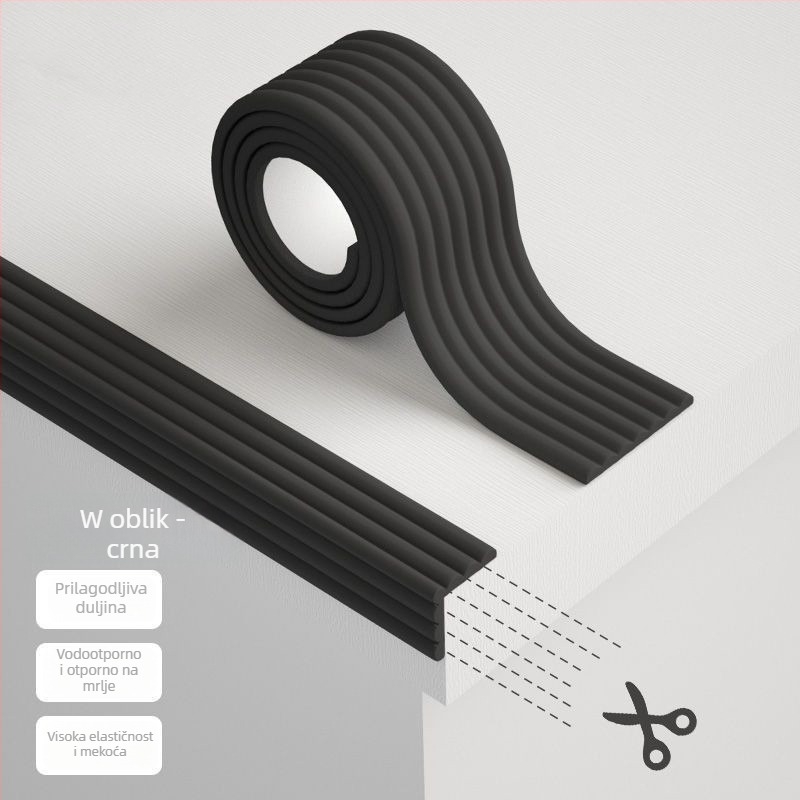 Zaštita kuta stola za djecu — bez ljepila, sigurna za bebe, mekani rub stola i zidova