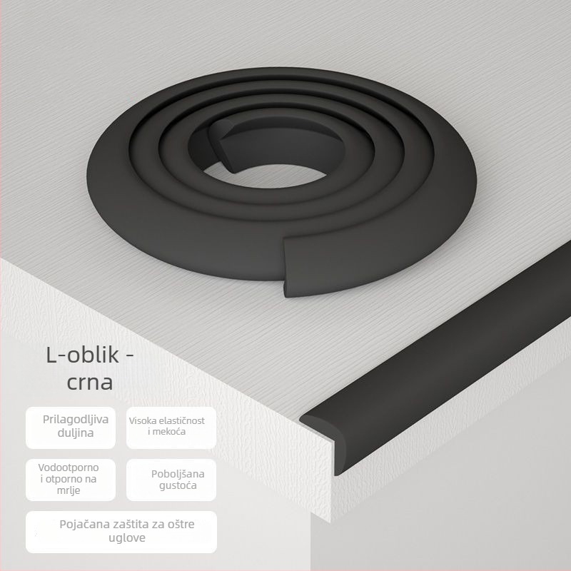 Zaštita kuta stola za djecu — bez ljepila, sigurna za bebe, mekani rub stola i zidova