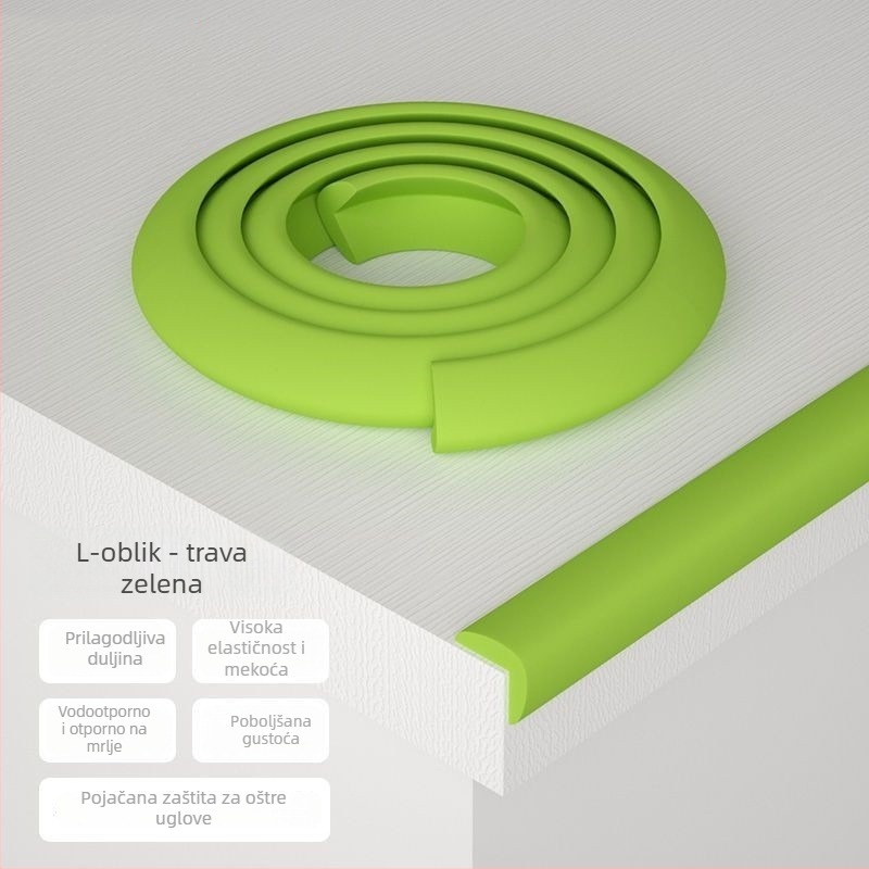 Zaštita kuta stola za djecu — bez ljepila, sigurna za bebe, mekani rub stola i zidova