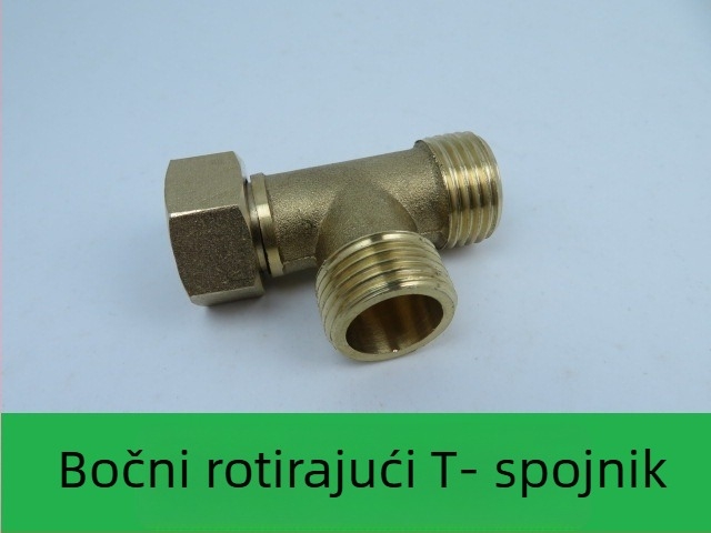 Filter za vodu za WC s prednjim priključkom i trostranim adapterom, materijal: plastika i bakar, stil: moderni minimalistički