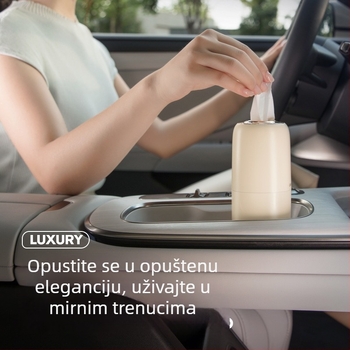Kutija za maramice za automobil – ABS, izvlačive maramice, višenamjenski, moderni minimalistički stil