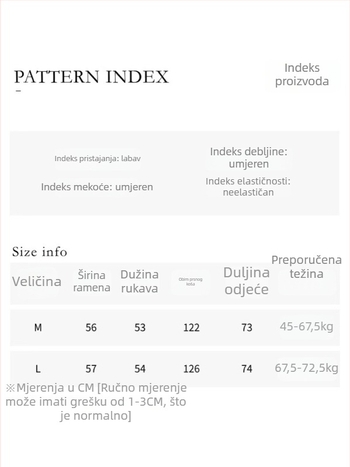 Vanjski komad odjeće SN8491 - Pamučni miks, cvjetni uzorak, srednja duljina, dugi rukav, okrugli vrat