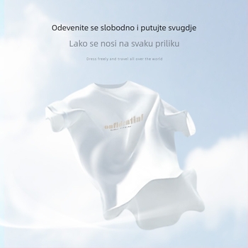 Muška majica od pamukove smjese, prozračna tkanina, okrugli izrez, kratki rukavi, otisak crtani lik