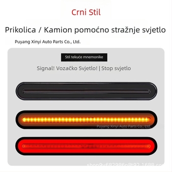 LED stražnja svjetla kamiona – model 140-2, kanal za usmjeravanje svjetla, svjetlo za vožnju unatrag i svjetlo kočenja
