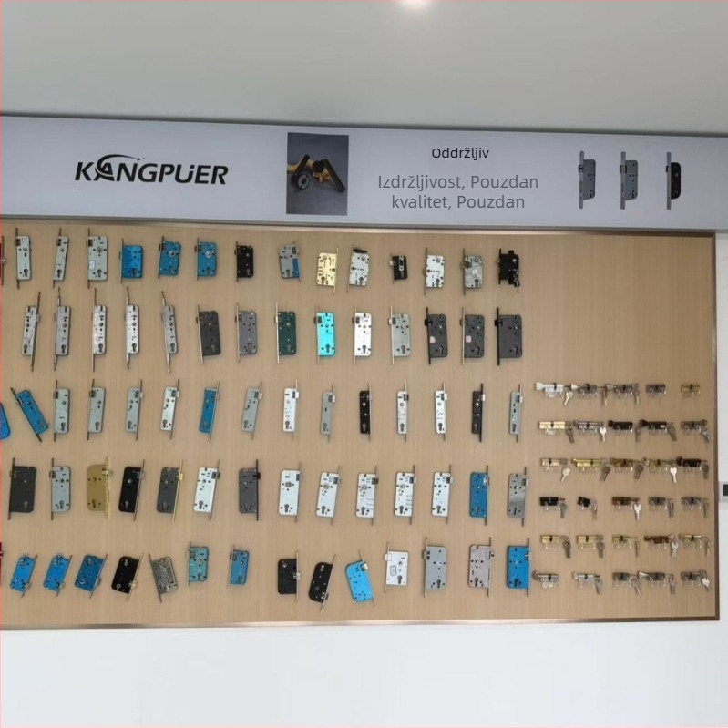 Compur 8530 tijelo brave za unutarnja vrata, panel od nehrđajućeg čelika 201, kvadratni jezič od cinkovog legura, donji poklopac od galvaniziranog lima, težina 360 g