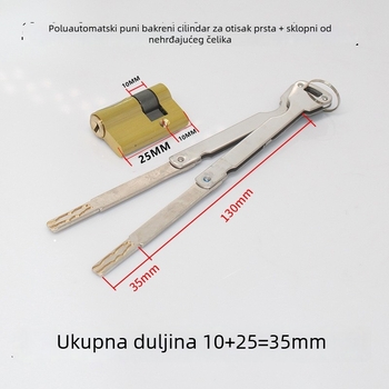 Cilindar brave – razina sigurnosti C, pristup otisku prsta, aluminijska legura, poluautomatni / potpuno automatski inteligentni cilindar