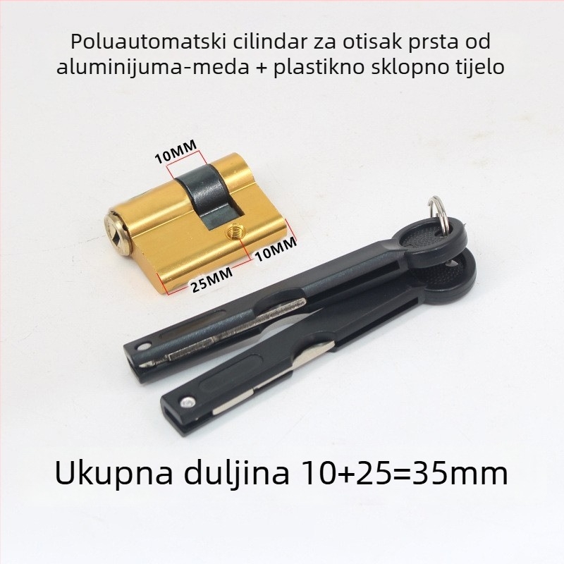 Cilindar brave – razina sigurnosti C, pristup otisku prsta, aluminijska legura, poluautomatni / potpuno automatski inteligentni cilindar