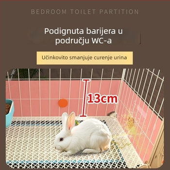 Kavez za zečeve s integriranom toaletom za urin, veliki unutarnji dom za kućne ljubimce (zec, morska svinja i hrčak) — plast, dom za kućne ljubimce, izravna prilagodba tvornice za međunarodnu trgovinu, ekskluzivni izvor preko granice