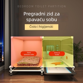Kavez za zečeve s integriranom toaletom za urin, veliki unutarnji dom za kućne ljubimce (zec, morska svinja i hrčak) — plast, dom za kućne ljubimce, izravna prilagodba tvornice za međunarodnu trgovinu, ekskluzivni izvor preko granice