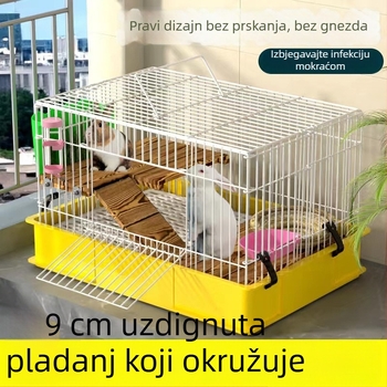 Drvena kućica za zeca za unutarnju upotrebu, luksuzan dizajn, gnijezdo-stil, anti-mokrenja