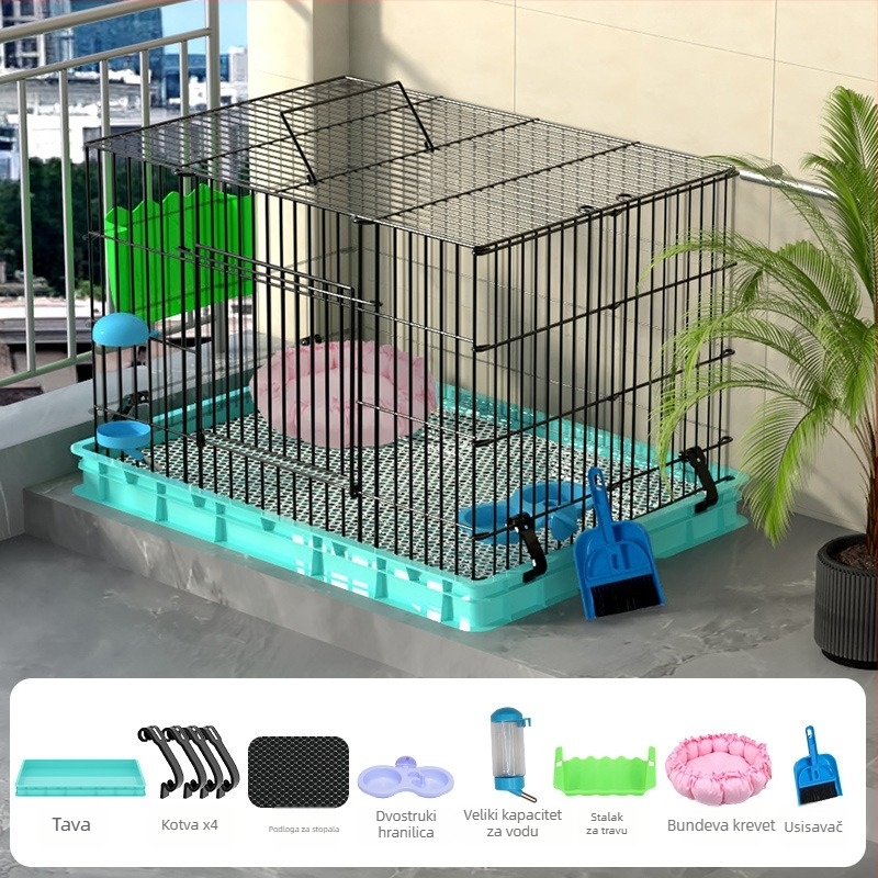 Drvena kućica za zeca za unutarnju upotrebu, luksuzan dizajn, gnijezdo-stil, anti-mokrenja