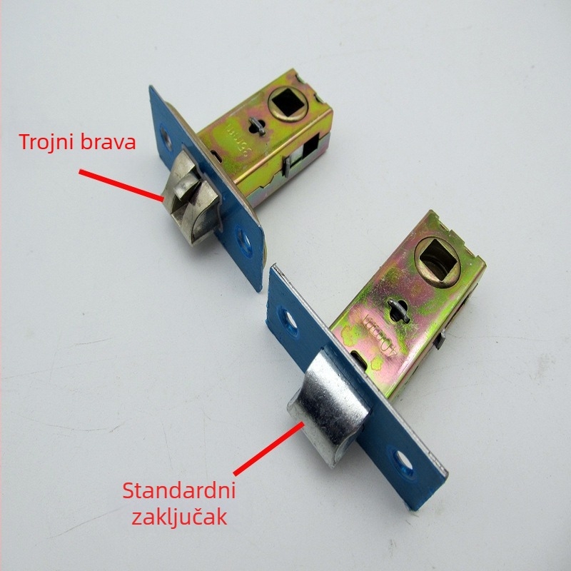 Tijelo brave za vrata kupaonice, model A-01, željezo, moderan minimalistički stil