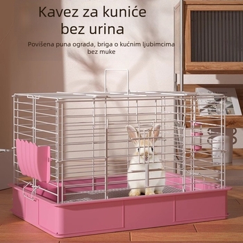Luksuzni unutarnji kavez za zečeve, ekstra veliki, zaštita od prskanja urina, posebno dizajniran za zečeve.
