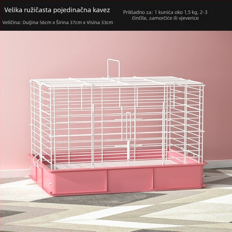 Luksuzni unutarnji kavez za zečeve, ekstra veliki, zaštita od prskanja urina, posebno dizajniran za zečeve.