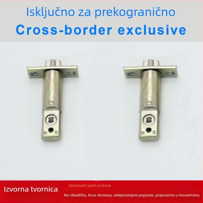 Brava za unutarnja vrata od cinka, model 60-70 plosni jezik, težina 120 g, tiho jednostruko zaključavanje, moderan minimalistički stil