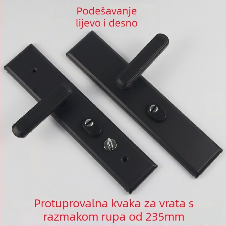 Protivkrađa ručica za vrata s kugličnim mehanizmom, bakar materijal, univerzalna kompatibilnost