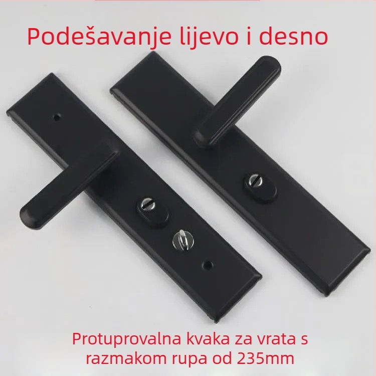 Protivkrađa ručica za vrata s kugličnim mehanizmom, bakar materijal, univerzalna kompatibilnost