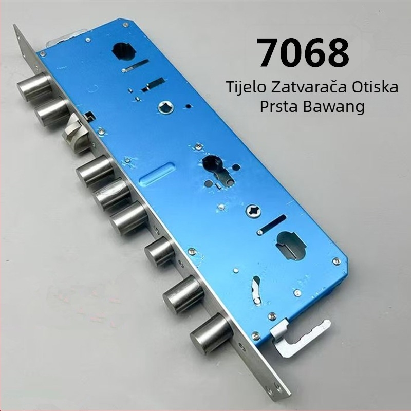 7068 Tijelo brave s otiskom prsta mortise za instalaciju pametne brave, nehrđajući čelik/željezo, moderni minimalistički stil