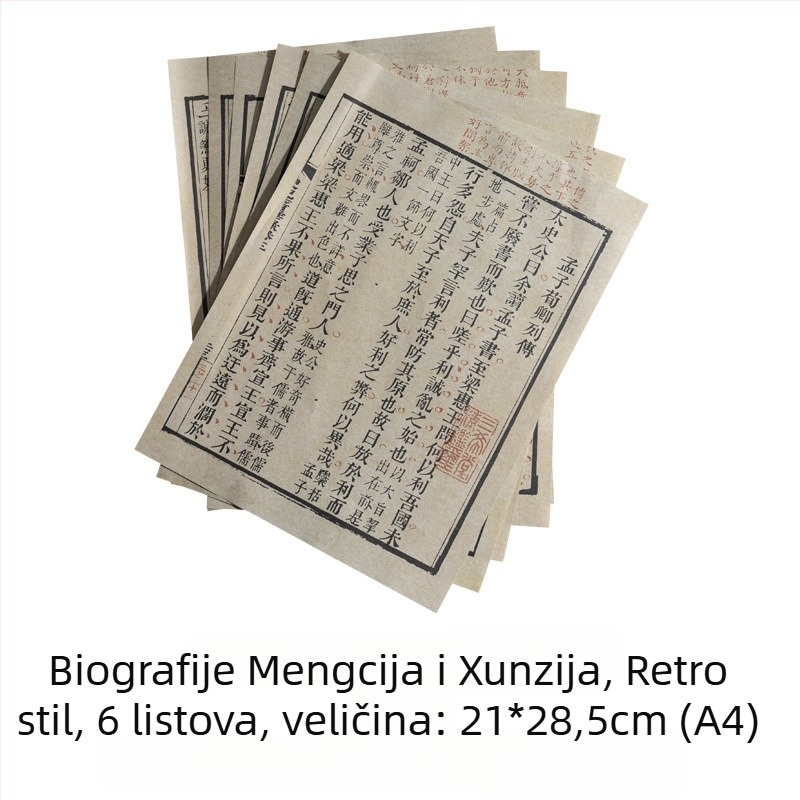 Retro rekviziti za fotografiju u kineskom stilu: papirni rolni, Hanfu figura, dekor prostora za model i rekviziti za livestream