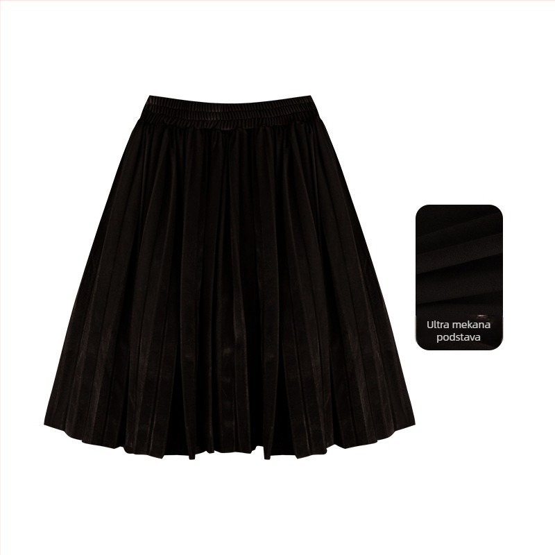 Djevojčice suknja, pamuk, brušeni materijal, plisirana, zimska, za djecu 3–8 godina