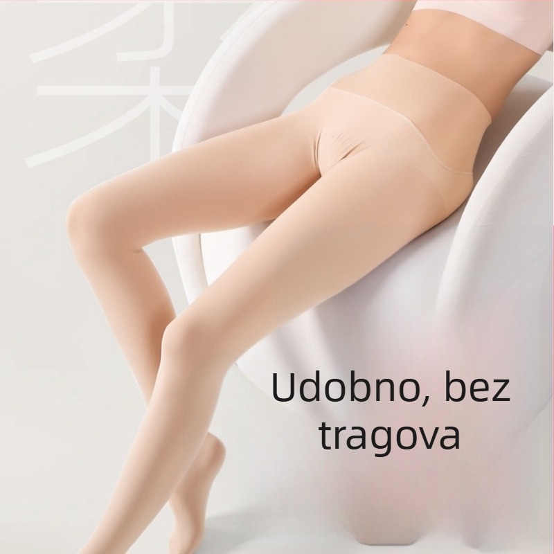 Najlon čarape 6509K, 360° bezšivne u pasu, unisex, prozračna oblikovanje, 90–95% najlon, srednja gustoća