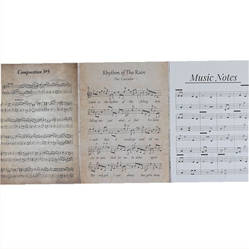 Pozadina za fotografiranje s vintage rekvizitima, starinskim engleskim papirom i notnim papirjem