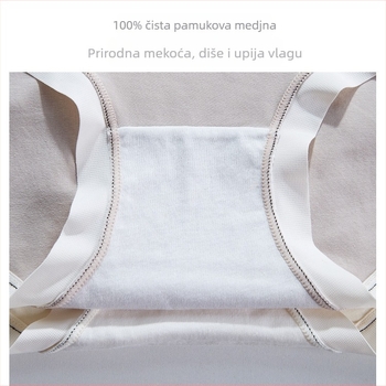 Žensko joga donje rublje – gaćice s podizanjem bokova, prozračne, pamuk 90–95%, srednji pojas
