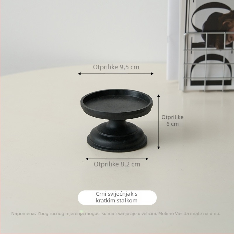 Svečnjak - američki retro foto rekvizit za stol, dekoracija stola s aromatičnom svijećom, prikaz rimske kolone