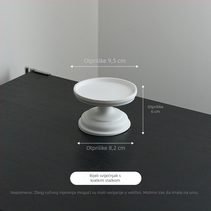 Svečnjak - američki retro foto rekvizit za stol, dekoracija stola s aromatičnom svijećom, prikaz rimske kolone