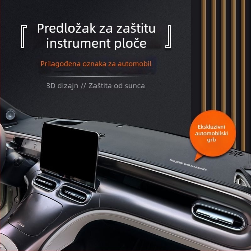 Matrica za ploču automobila s protukliznom površinom, zaštita od sunca i toplinska izolacija za središnju konzolu