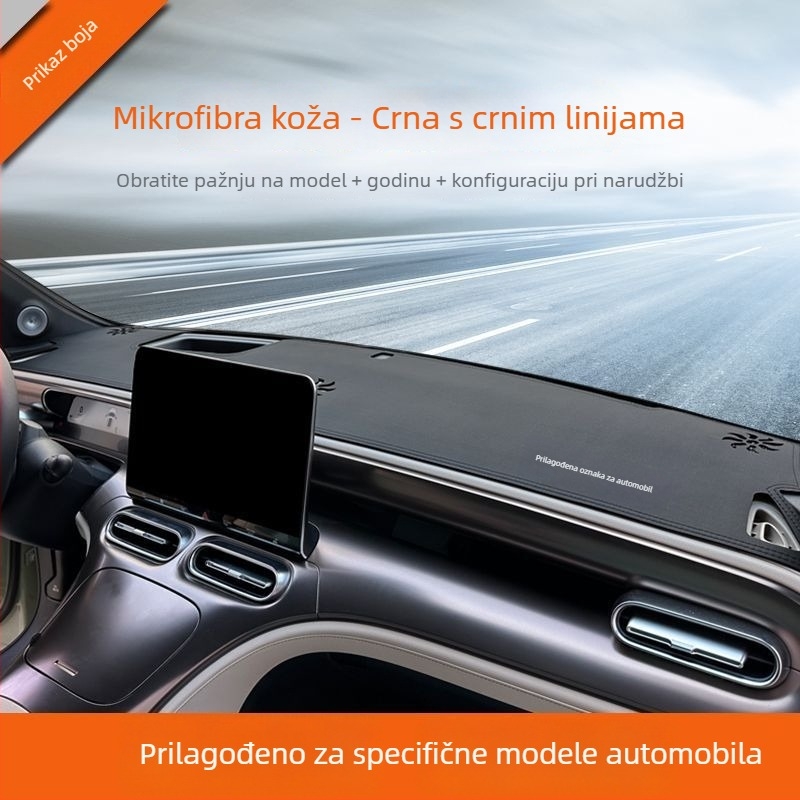Matrica za ploču automobila s protukliznom površinom, zaštita od sunca i toplinska izolacija za središnju konzolu